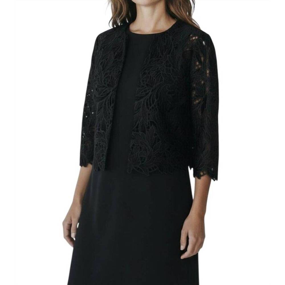 NEW BIGIO COLLECTION lace top in black